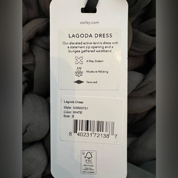 VARLEY Lagoda Mesh and Ribbed-Knit Tennis Dress - Picture 5 of 5